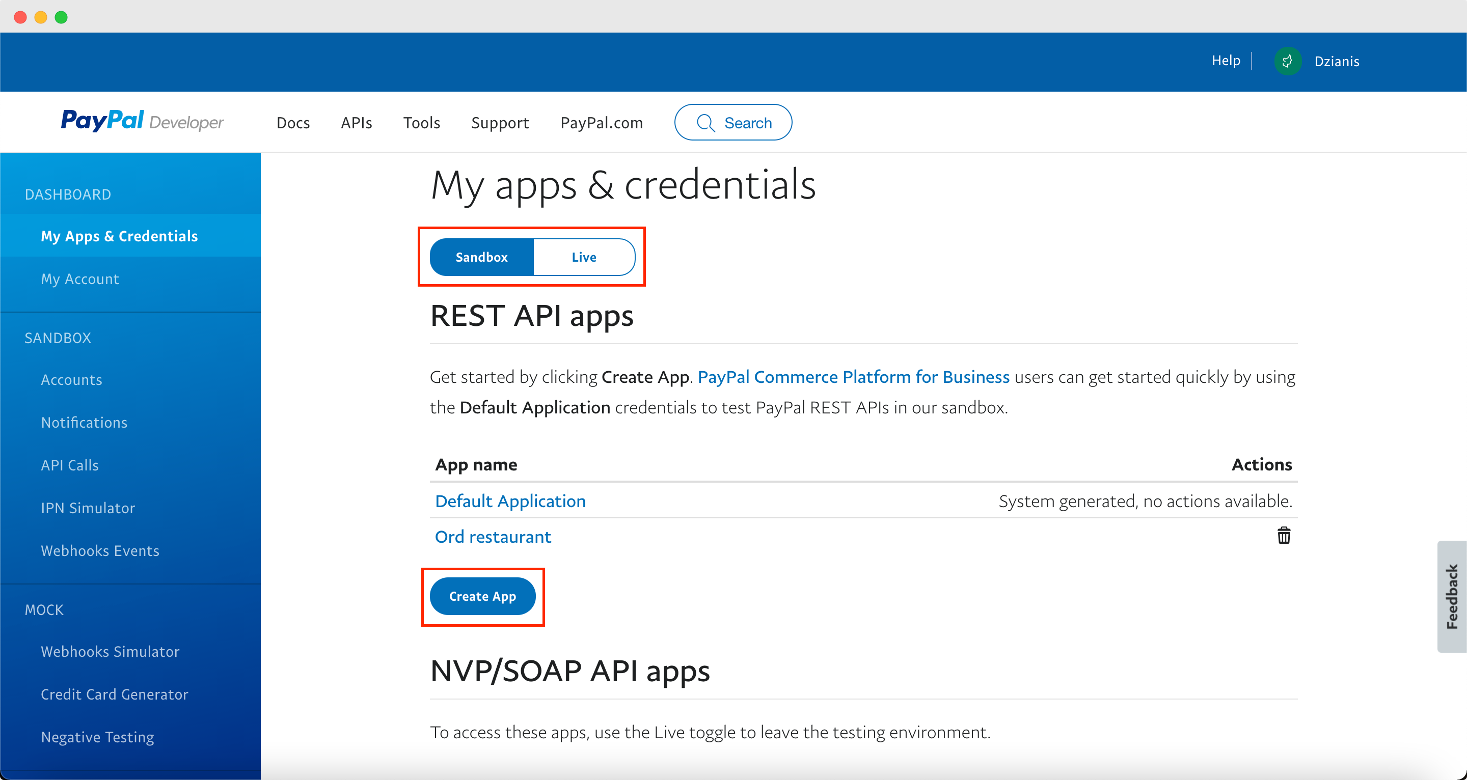 Create ordering page