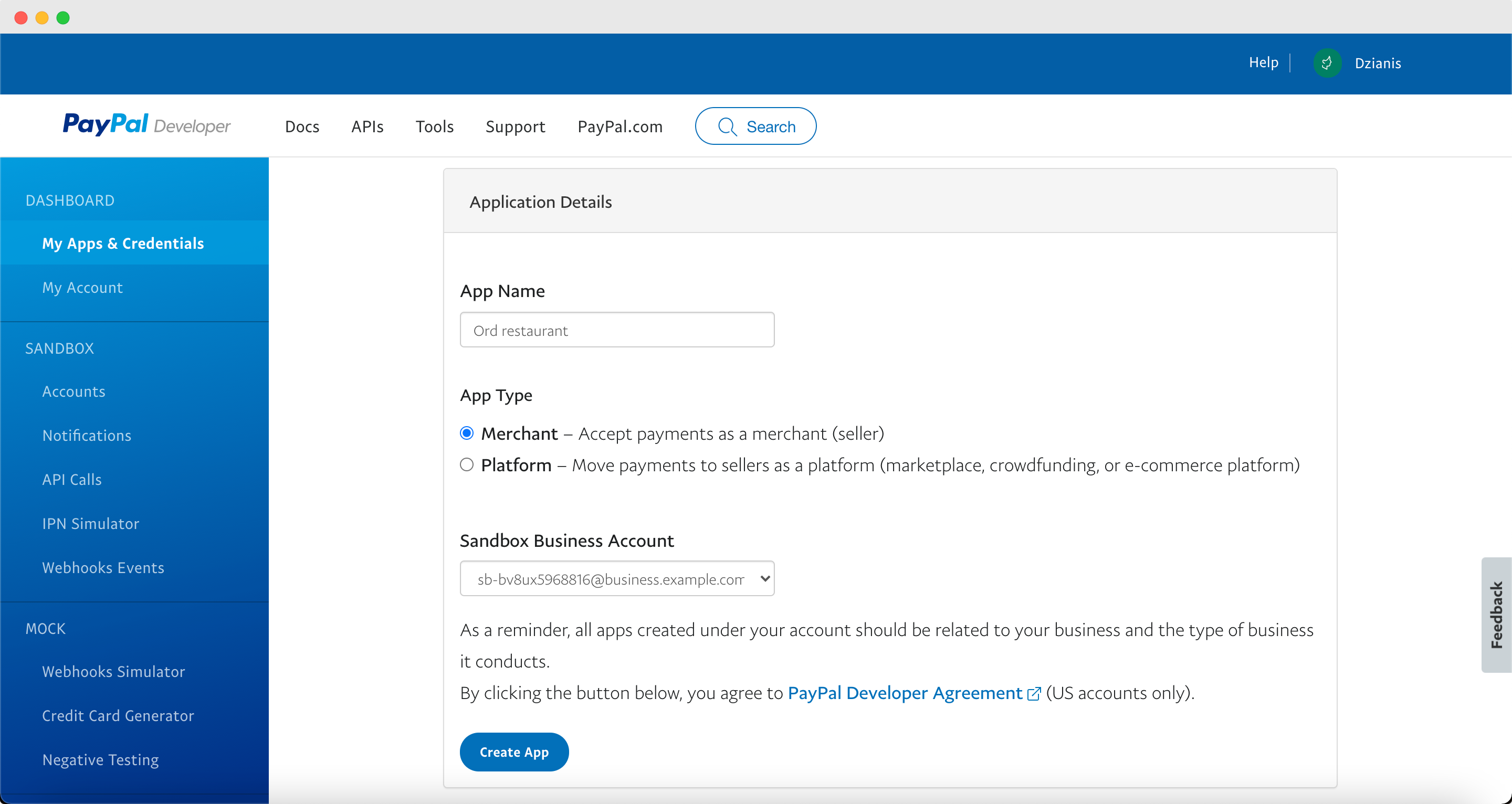 Create ordering page